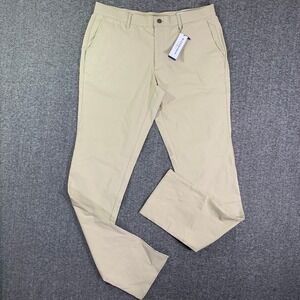Mizzen Main Pants Men 36 Beige Chino Trousers Golf Preppy Modern NEW